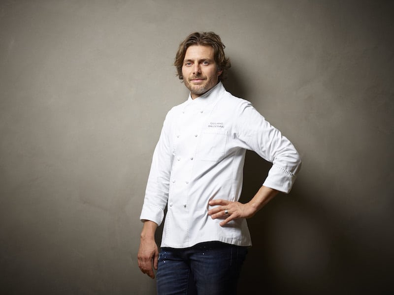 Giuliano Baldessari, chef del ristorante Aqua Crua a Barbarano Vicentino (Vicenza)