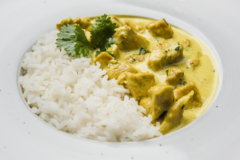 curried chicken with rice