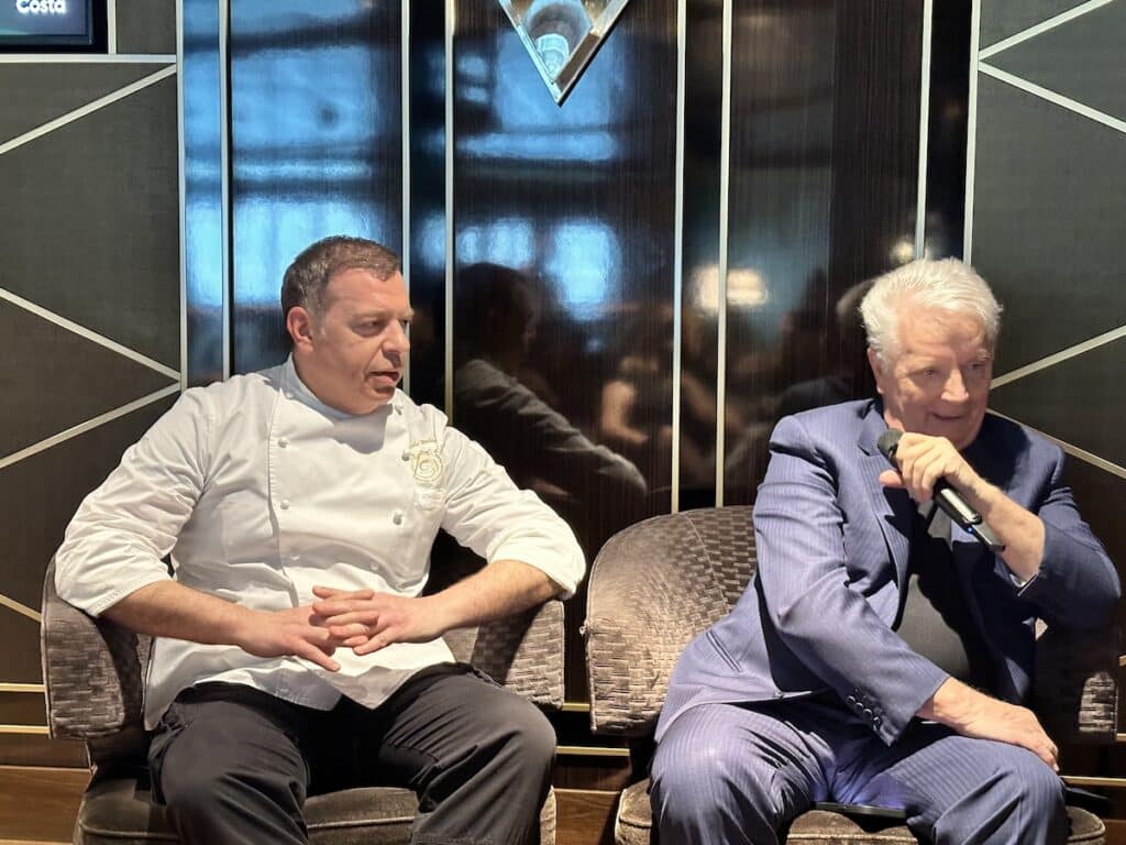 Riccardo Bellaera con Iginio Massari