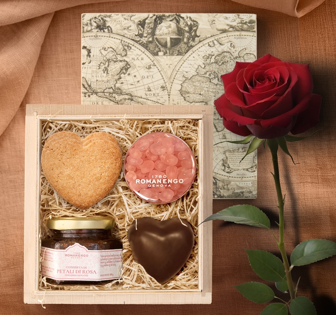 cioccolatini-san-valentino-Romanengo - Confezione Rose e Cioccolato