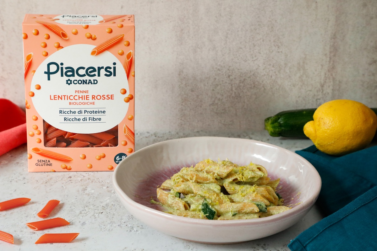 pasta-di-lenticchie-pesto-di-zucchine