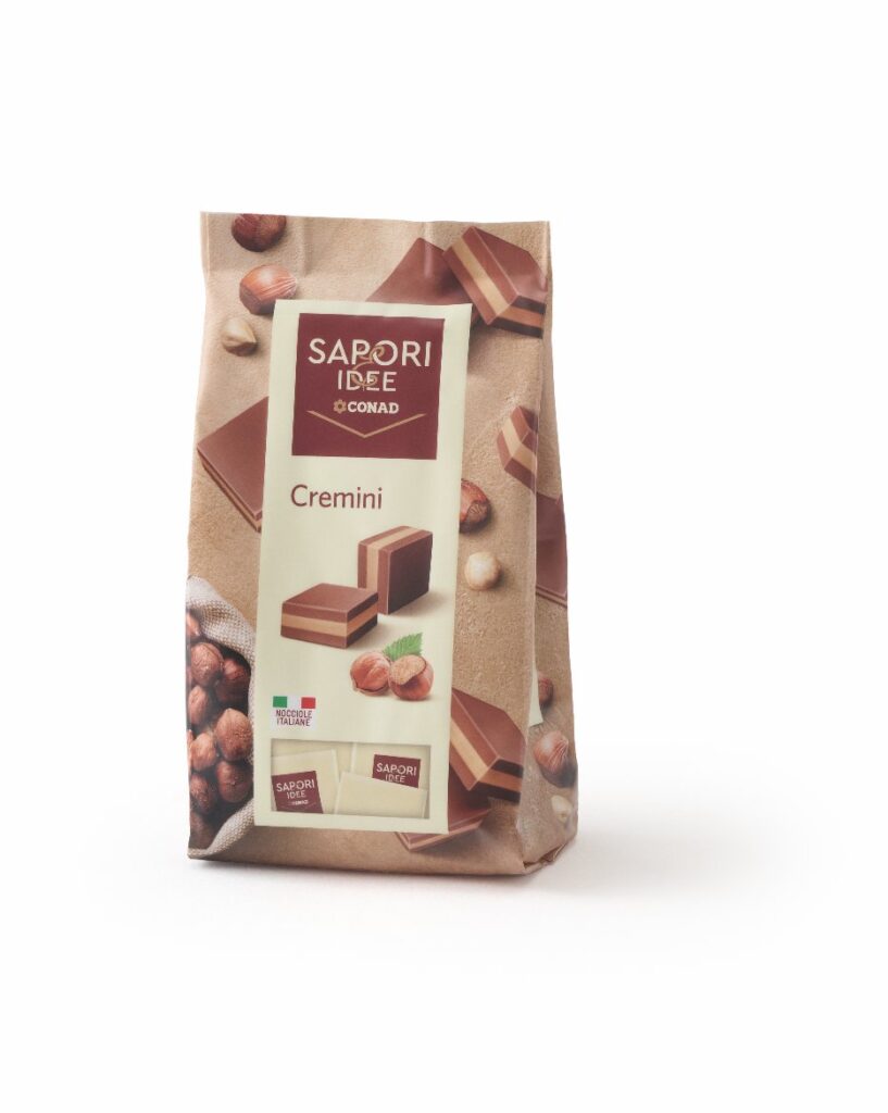 Cremini Sapori&Idee Conad con nocciole italiane, confezione da 160 g
